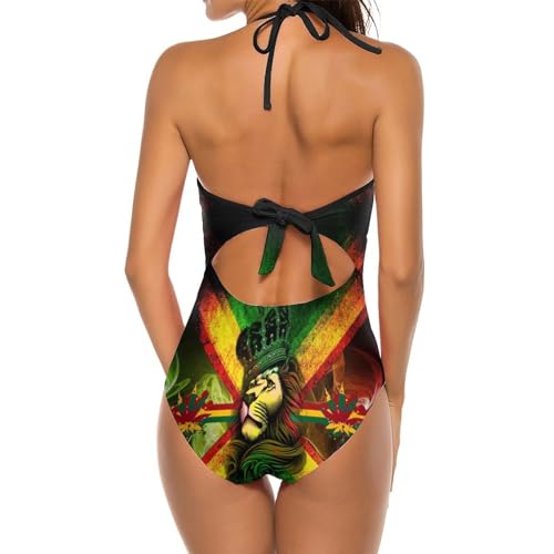 ISMV Women's One Piece Swimsuits Tummy Control Bathing Suit 1 Piece Swimwear V Neck Swim Suits High Waisted Backless Bikini4