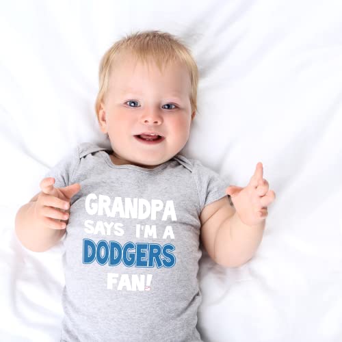 NanyCrafts' Grandpa Says I'm a Dodgers Fan Baby Bodysuit, Baby Dodgers Fan outfit4