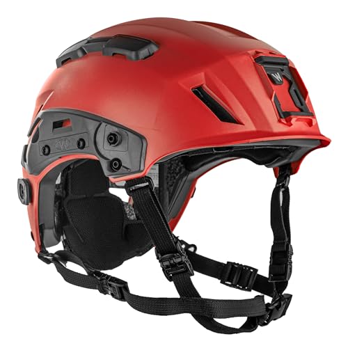 Team Wendy SAR Tactical Helmet with Goggle Posts (Red)