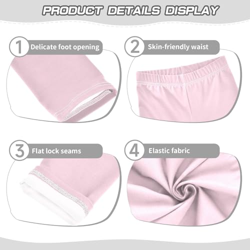 Leggings for Girls Cute Pin'k Tights Trousers Dance Pants Yoga Leggings Pants Slim Long Pants, 4T3