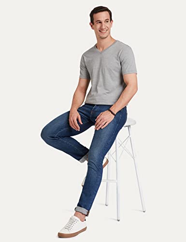 Image of Amazon Brand - Symbol Men Solid Cotton T Shirt | Plain | V Neck | Half Sleeve - Regular Fit | Combo Pack of 3 (Available in Plus Sizes)