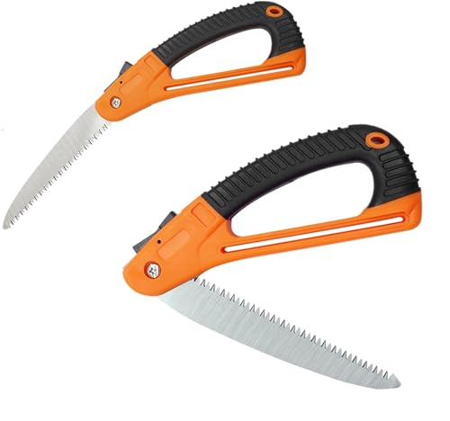 Scie à élagage pliable de 180 mm, scie avec poignée antidérapante, lame de 180 mm, acier inoxydable, scie à main professionnelle 9364273