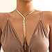 GIGB PBDK Gold Snake Bone Chain Y Necklace for Women Fashion Dainty Bendable Long Twist Pendant Choker Vintage Thick Clavicle Necklace Minimalist Charm Jewelry (Gold)