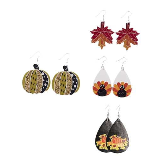 Boucles d'oreilles en cuir de Thanksgiving : le cadeau d'automne idéal