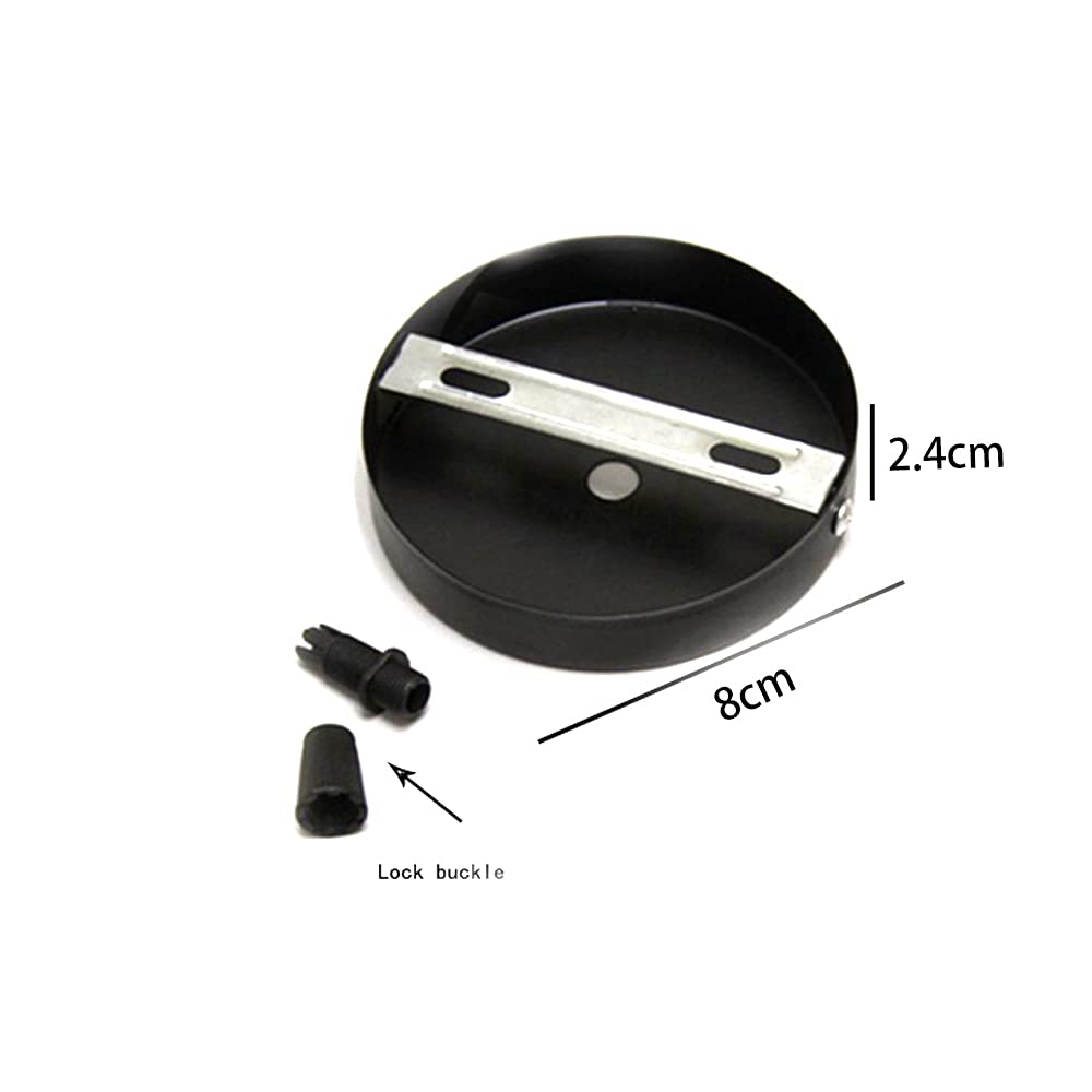 2 Rosoni Per Lampadario Soffitto - Metallo, 80x30mm, Per Applique E Plafoniere - Foto 1