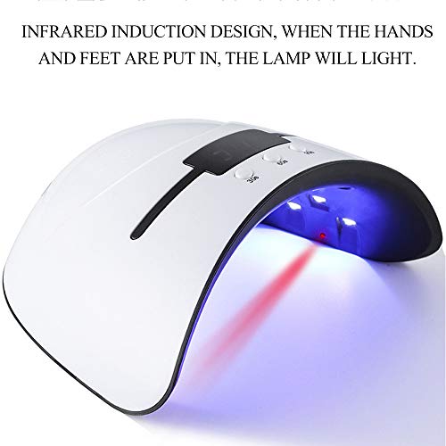 KKmoon Lâmpada UV 36W Secador de unhas para todos os tipos Gel 12 contas USB Lâmpada de indução infr