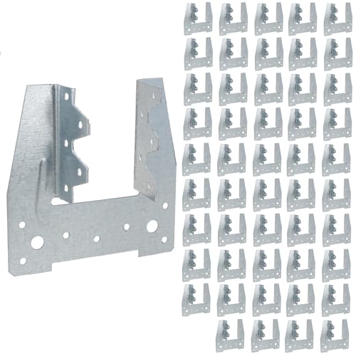 Image of 50mm Truss Clips Galvanised Brackets Fasteners Fixings Rafters to Wall Plates 50pc