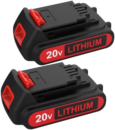 ANTRobut 2Pack 20V 4.0Ah LBXR20 Lithium Battery Replacement for Black and Decker 20V Battery LB20 LBX20 LBXR2020-OPE LB2X4020-OPE