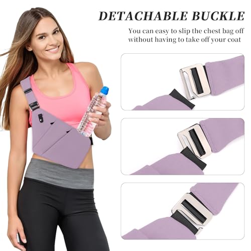 Image of Anti Theft Crossbody Bag,Sling Bag for Women Men,Multi-pocket Chest Shoulder Bag for Travel, Sport, Work