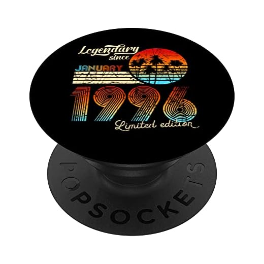 Cumpleaños Legendario Desde Enero De 1996 Regalo. PopSockets PopGrip Intercambiable