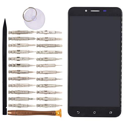 Image of LCD Screen Display with Digitizer Touch Panel Without Bezel Frame for Asus Zenfone 3 Max ZC553KL(Black)