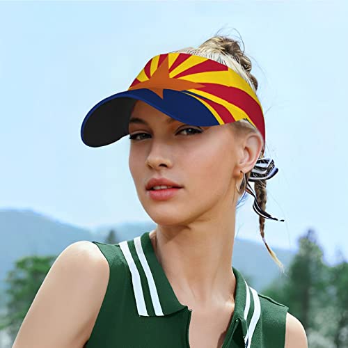 Image of Cute Funny Flag Hat Women Men Adjustable Flag Sport Sun Visor Hat Summer Fashion Sun Cap Beach Flag Hat