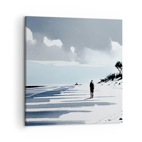Art wall decor plage 50x50cm tableau décoration haut de gamme