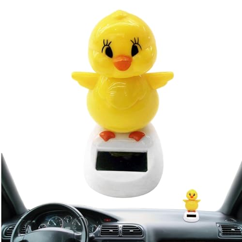 Fenytay Solar Dancing Chicken for Window | Solar Bobblehead Figures - Solar Powered Dancing Doll, Solar Power Toy Dancing Figurine, Solar Powered Dancing Chick for Car Decor