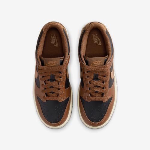 Nike Dunk Low Big Kids' Shoes (Black/Cacao Wow/Coconut Milk/British Tan)4