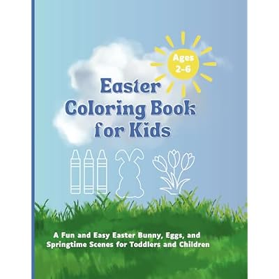 Easter Coloring Book for Kids Ages 2-8
