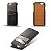 INFLATION Leather Slim Wallet Phone Case Back Case Cover Phone 6/6S/6S Plus/7/7Plus cases Credit Card Holder Black