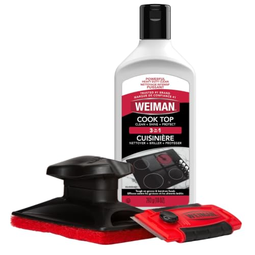 Weiman Glass & Ceramic Cooktop, Stove Top & Oven Cleaner Kit