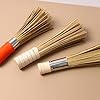SHOWERORO Pot Brush 2pcs Set with Long Wooden Handle, Fine Wire and Angled Bristle Kitchen Cleaning Brushes for Wok, Pan, and Household Cookware Maintenance #3