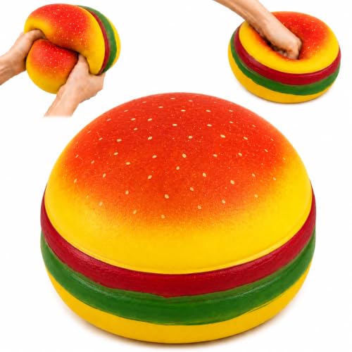 Jumbo Squishy Hamburger Squeeze Toy,Giant Stress Ball for Stress Relief by GHYFFF - Used condition - US$18.71