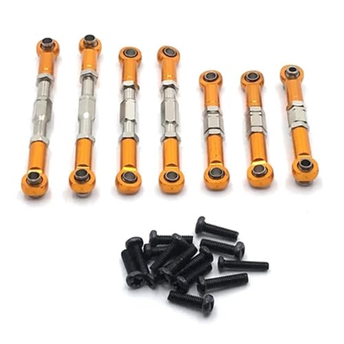 Pièces voiture RC Subo BG1513 BG1518 tige traction réglable métal jaune 1/12