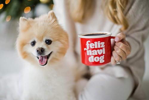 Pearhead Tasse Holiday Feliz Navidog, cadeau de Noël fantaisie pour les propriétaires de chiens, décoration de vacances pour les amoureux des chiens, tasse de Noël, tasse à café saisonnière, 445 ml – vue 2