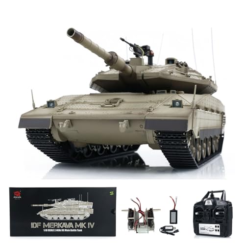 TOUCAN RC HOBBY 1/16 Heng Long RC Tank 3958 IDF Merkava MK IV Metal Driving Gearbox Tanks Model