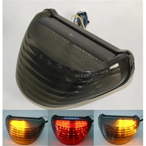 Luz trasera intermitentes de freno integrada con acabado de alta resistencia para ZX12R 2