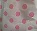 Big Polka Dot Poly Cotton Pink Dots on White 58 Inch Fabric by The Yard (F.E.