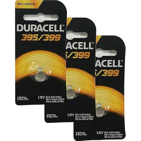 Duracell 395/399 1.5V Button Battery, 3 Pack Cover