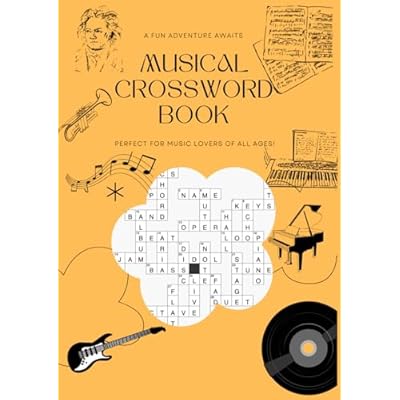 Musical Crossword Book: Perfect for music lovers of all ages