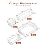 SMARTAKE 29 PCS Drawer Organizer, 4-Size Desk Bathroom Drawer Organizer - Image 3