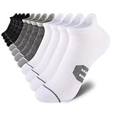 Comfoex Boys Socks Ankle Athletic Cotton Sports Socks With Cushioned Sole Big Little Kids 6-8 8-10 Years Old 6 Pairs