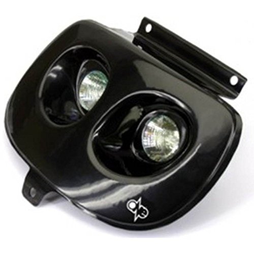 ONE BY CAMAMOTO MASCHERA FARO anteriore ALOGENA di colore NERA compatibile con MBK BOOSTER SPIRIT/YAMAHA BWS anno dal 1994 al 2003