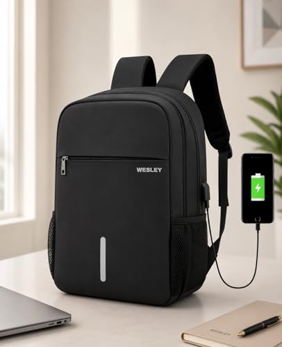 Wesley Zeus 15.6 inch Black Laptop Backpack - Image 6