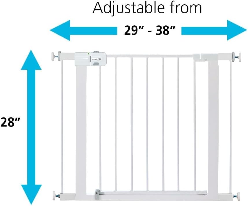 Safety 1st Easy Install 28" Walk Thru Gate, Fits Between 29" and 38"