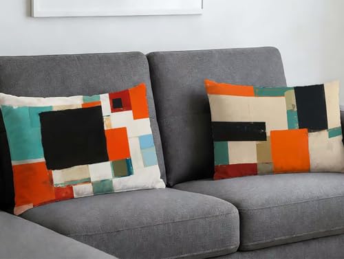 Taie d'oreiller 40x80 velours lot de 2 housse de coussin moderne rectangulaire O-411LQ
