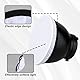 Apausvcm 2 Stück Diffusor Socke,18 cm/7 Inch Diffusor Licht Socke,Weiß Lampenschirm Reflektor,Weiß Diffusor Lampe Abdeckung,Fotografie Licht Weichen Weiße Diffusor Tuch,für Ringlicht Blitzlicht