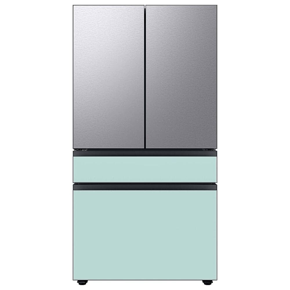 SAMSUNG RAF36DMMCM Bespoke 4-Door French Door Refrigerator Panel in Morning Blue Glass - Middle Panel on Fridge.com
