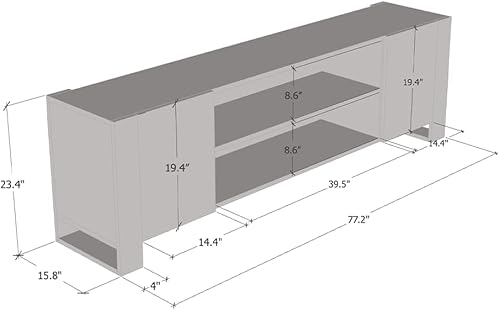 Miniatura 5 de Woody EF - Soporte de TV de 77" (blancogris)