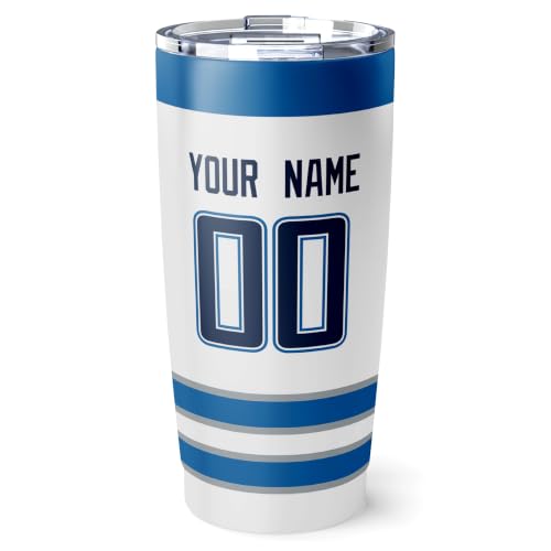 Image of ANTKING Winnipeg Tumbler 20oz Custom Name Number Travel Mug Gifts | Stainless Steel Insulated Coffee Cup for Men Women
