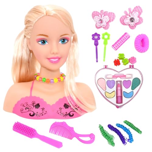 Sgqtqybk Frisierkopf Puppe mit Schminkset