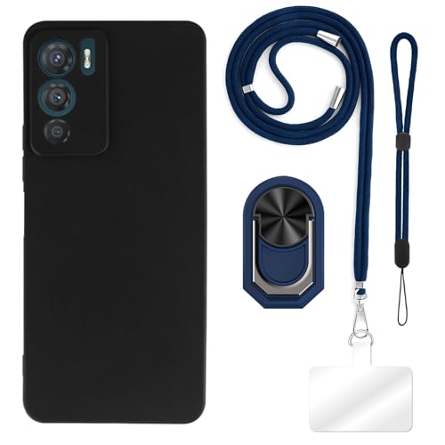 ESACMOT [4 in 1] �P�[�X Doogee N60 Pro �Ƃ̌݊�������A�X�g���b�v�A���X�g�o���h�A�����O�t���A�ϏՌ��ی�J�o�[���s�p�Z�b�g (�u���[�Z�b�g)