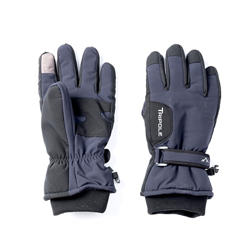Image of Tripole SummitGrip Winter Gloves for Snow & Trekking | Water Repellent | Comfort -10C | Polar Fleece Lining | Men & Women