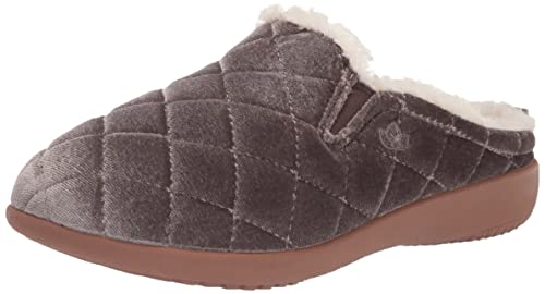 Pantoufles en velours Spenco pour femme en gris taille 36