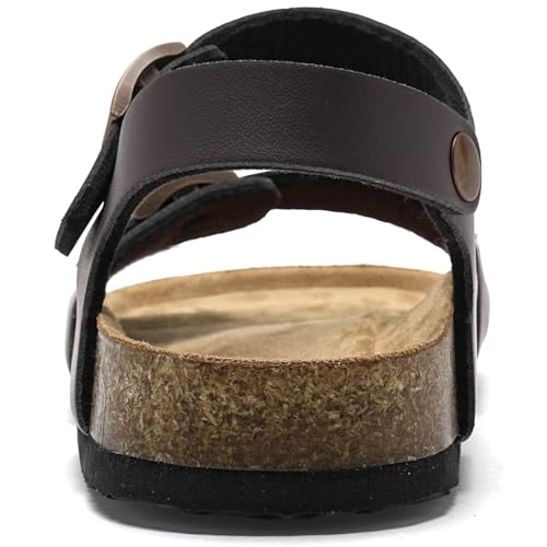 Image of Torotto Womens Sandals with Cork Footbed Open Toe Adjustable Webbing Athletic Slides Sandals for Walking | Beach | Indoor Outdoor