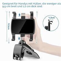 TOFURT Auto Handyhalter Handyhalterung 360-Grad-Drehbar - Dashboard Handyhalter Autocliphalterung Car Phone Mount Geeignet für 4 bis 7 Zoll Smartphones – Ansicht 2