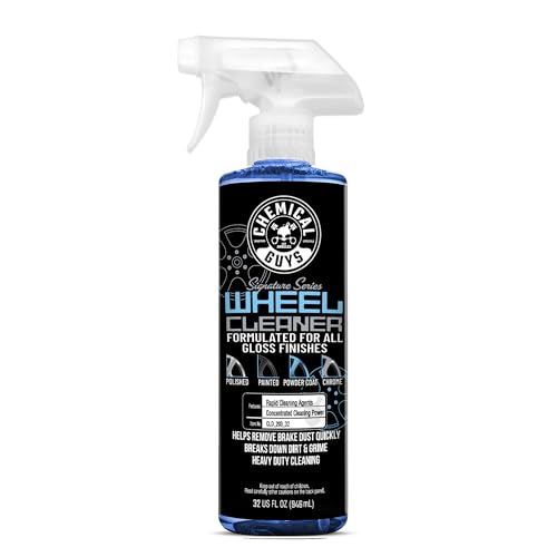 Chemical Guys Signature Series Wheel Cleaner 32 oz Natural Citrus-Based Wheel & Tire Cleaner, Safe for Painted, Powder-Coated & Polished Finishes, Removes Brake Dust & Grime