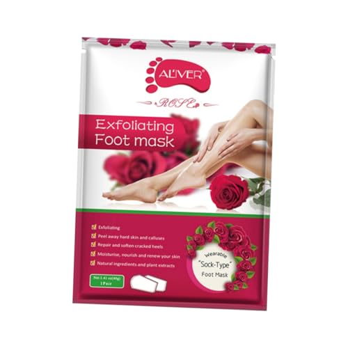 minkissy 15 Peças Máscara Esfoliante Para Os Pés Máscara De Cuidados Com Os Pés Máscara Esfoliante P