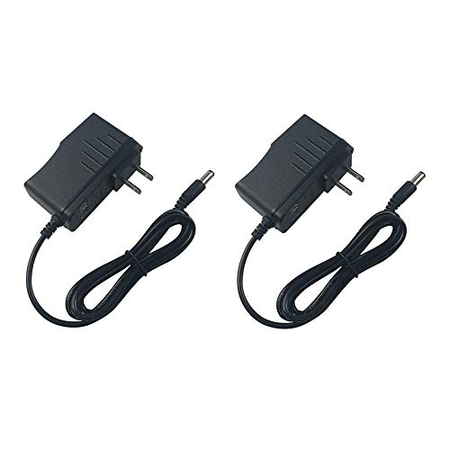 (2 Pack) BOLWEO AC 100-240V to DC 5V 2A Power Supply Adapter, 10W Adaptor Cord Compatible with TV Box, Speaker, Security Camera,Audio/Video, Wireless Router,DC Connector Jack 5.5mmx2.1mm